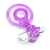 PR-20-Purple Эрекционное виброкольцо двойное с язычком и щетинкой MassX 1.12.1