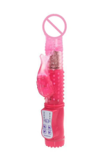 Вибратор-кролик с вращением. MassX. USB. розовый