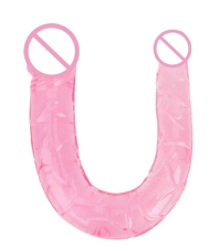 Двусторонний фаллоимитатор. 19-32mm*280mm. MassX. Розовый.