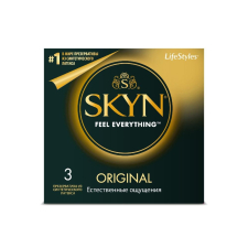 Упаковка из 3 гладких презервативов SKYN Original без латекса